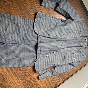 Harve Benard blue 100 percent cotton pants and Jacket